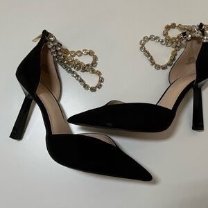 J Lo Rhinestone strap stiletto heels - “Norma” - sz 9